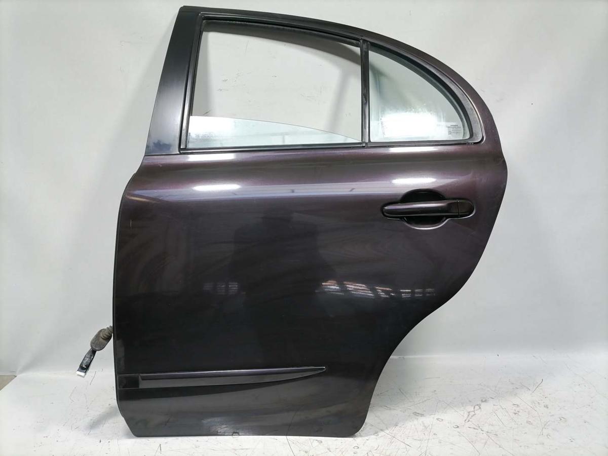 Nissan Micra K13 original T&uuml;r hinten links GAB-Nightshade Rohbau Bj.2012